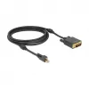 Videokaapeliadapteri DeLOCK 83726 Mini DisplayPort - DVI 2 m musta