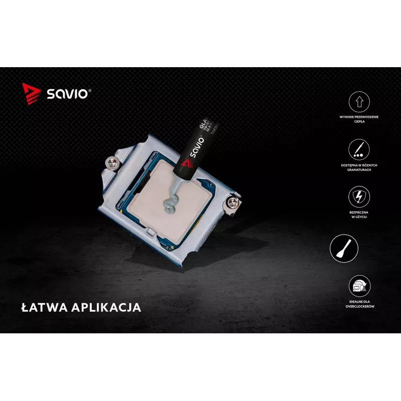 Lämpötahna SAVIO TG-03 13,5 W/m·K, 2 g — lämpötahna