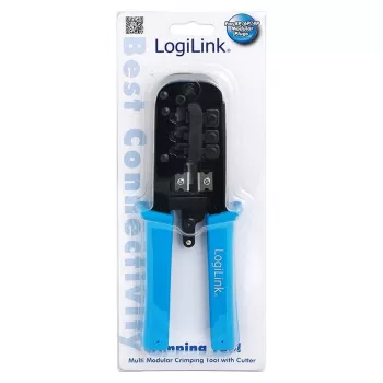 LogiLink WZ0019 monimoduulinen puristustyökalu, 8P/6P/4P, musta/sininen