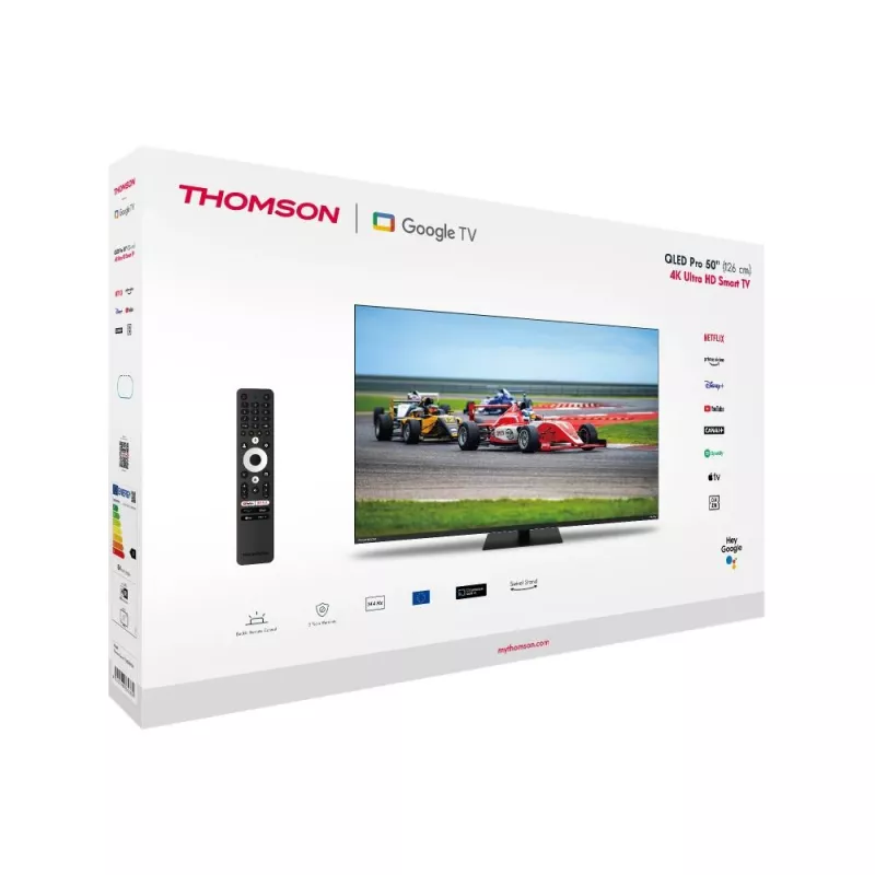 Thomson 50QG7C14 TV 127 cm (50) 4K Ultra HD Smart-TV Wi-Fi musta