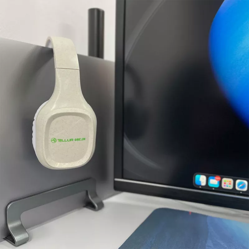 Kuulokkeet Tellur vihreä Bluetooth over-ear-kuulokkeet Pulse Foldable Cream TLL511441