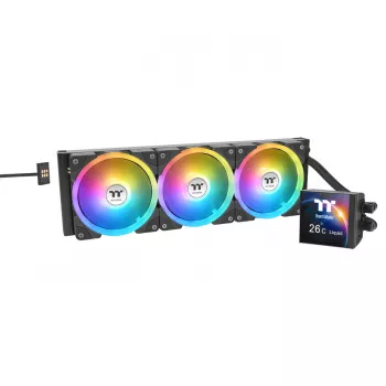 Nestemäinen CPU-jäähdytin THERMALTAKE MAGFloe 420 musta 420mm jäähdytin