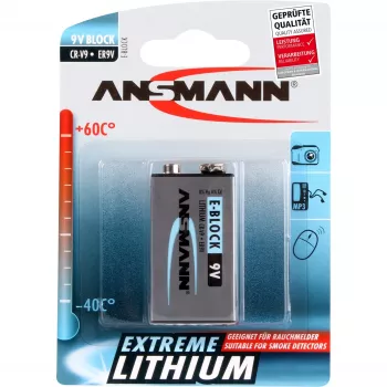 kertakäyttöparisto Ansmann 9V E-Block