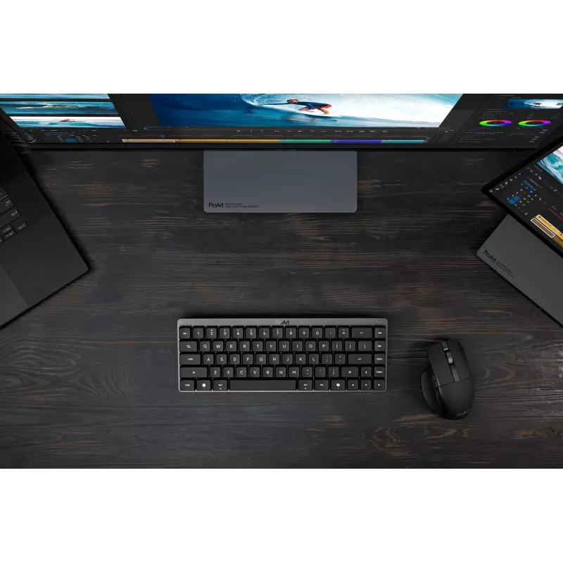 ASUS ProArt KD300 65% mekaaninen RGB-näppäimistö, USB + RF Wireless + Bluetooth, musta