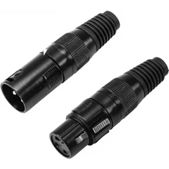 XLR 3-napainen liitin Omnitronic 30200097 — audiosignaalin liitin uros/naaras