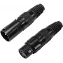 XLR 3-napainen liitin Omnitronic 30200097 — audiosignaalin liitin uros/naaras