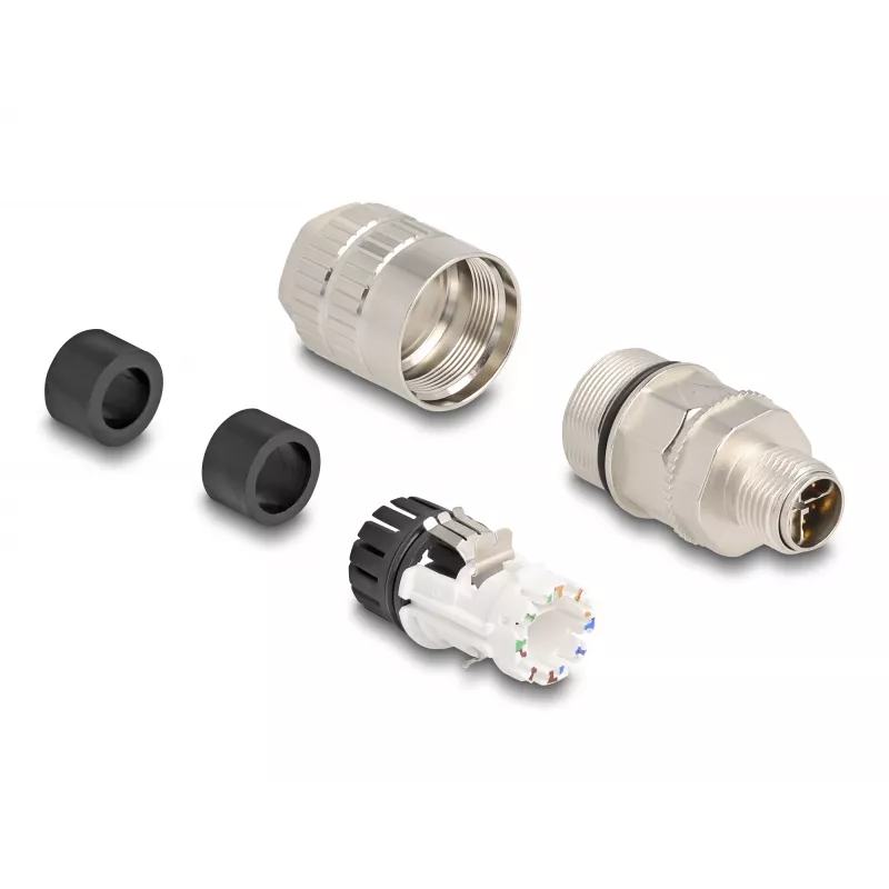 Johdinliitin DeLOCK 86032 M12 LSA 2 cm hopea