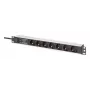 Digitus DN-95441 PDU pistorasia 7 AC-lähtöä 1U musta hopea