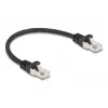 Verkkokaapeli DeLOCK RJ50 uros RJ50 uros S/FTP 0,25 m musta