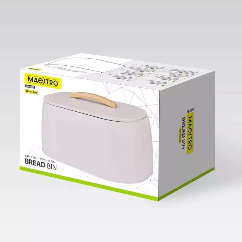 Brotkasten Maestro MR-1675-BEIGE beige leipälaatikko