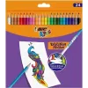 BIC Kids Evolution Illusion pyyhittävät värikynät 24 väriä