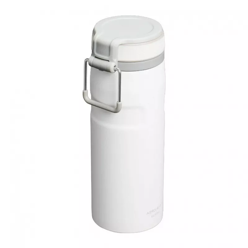 Termomuki STANLEY Iceflow päivittäiseen käyttöön 470 ml, ruostumaton teräs, flip-kansi, valkoinen