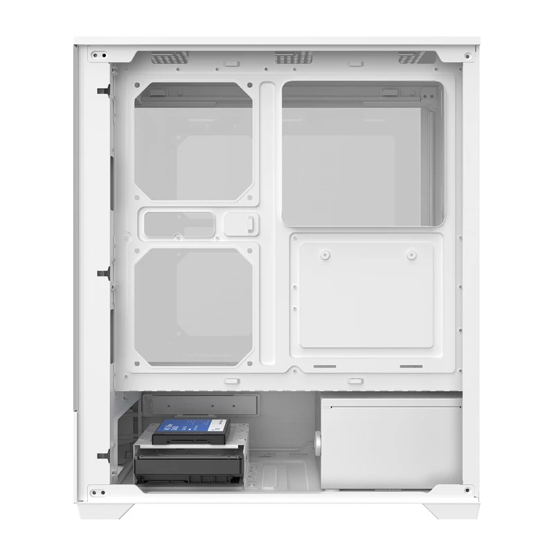 Tietokonekotelo DarkFlash C365 (valkoinen) ATX/mATX/Mini-ITX yhteensopiva