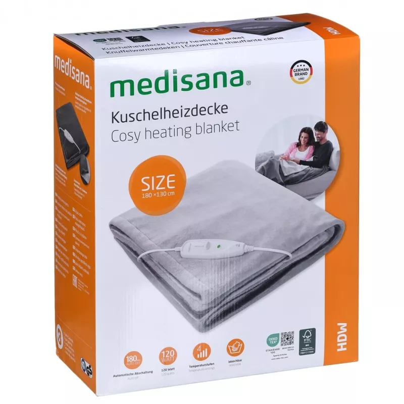 Medisana HDW sähköinen lämpöhuopa, 120 W, harmaa
