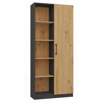 Kirjahyllyn päällinen Topeshop RD-80 ANT/ART KPL, 10 hyllytasoa, lastulevy, 800×300×1820 mm