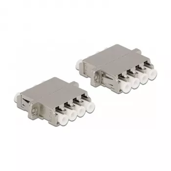 Kuituliitin DeLOCK LC Quad naaras - LC Quad naaras yksimuotokuitu