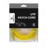 Verkkokaapeli GEMBIRD PP6U-5M/Y – Cat6 U/UTP, RJ-45 - RJ-45, 5 m, keltainen