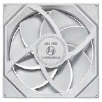 Kotelotuuletin Lian Li UNI FAN TL LCD Wireless ARGB PWM 140 mm valkoinen, malli 14RTLLCD1W1W