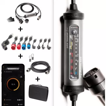 Juice Technology JUICE BOOSTER 3 air MASTER Traveller -sarja (antrasiitti/musta, 1,4 - 11 kW, 8,1 metrin kaapeli)