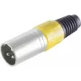 XLR-liitin ShiverPeaks BS55002-S musta, 3-napainen uros-audioliitin