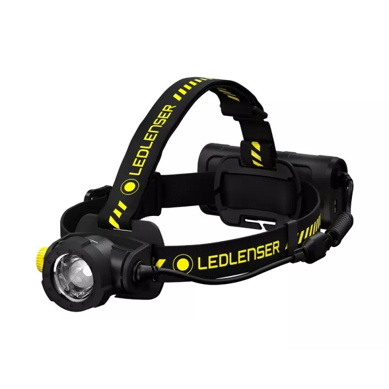 Otsalamppu Led Lenser H15R Work musta keltainen