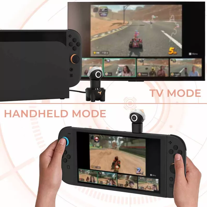 Subsonic Playcam 1080 2in1 HD-minikamera Nintendo Switch 2:lle punainen