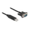 DeLOCK USB 2.0 -sarjaporttisovitin RS-232 50 cm FTDI musta