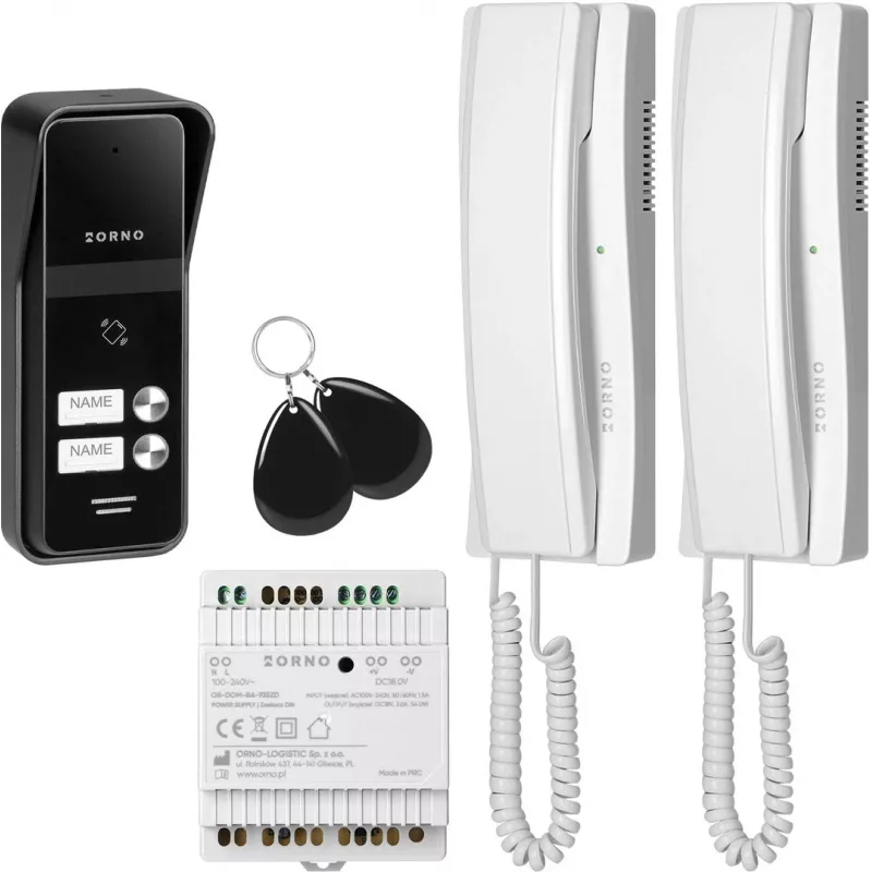 Ovipuhelin ORNO OR-DOM-BA-936ZD/W 2-johdin/2-perhe