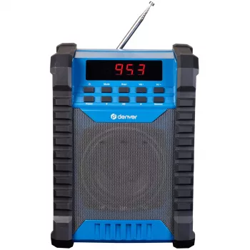 Denver WRB-60 FM-lähetin Bluetooth sininen, harmaa
