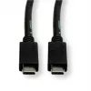 ROLINE USB3.2Gen2 kaapeli PD 20V5A Type-C-C ST/ST 0,5 m - kaapeli - digitaalinen/data - 0,5 m (11.99.9057)