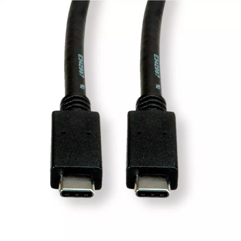 ROLINE USB3.2Gen2 kaapeli PD 20V5A Type-C-C ST/ST 0,5 m - kaapeli - digitaalinen/data - 0,5 m (11.99.9057)