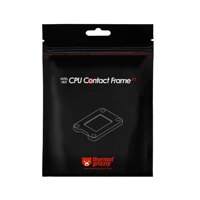 Frame-Upgrade-Kit Thermal Grizzly TG-CF-I1851-V1 alumiini musta 71x51x6mm