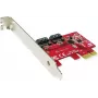 ROLINE 15.06.2148 PCIe-SATA-sovitin, 2x SATA III 6 Gbit/s, Low Profile