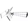 Ulko-/sisä-DVB-T-antenni LIBOX LB2000 69 dB vahvistimella, kaksoispolarisaatio, 174–790 MHz, alumiini/musta