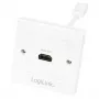 LogiLink AH0014 HDMI-seinärasia, 1 portti, valkoinen