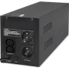 Qoltec Monolith 53775 Line-Interactive UPS-laite, 1200 VA (1,2 kVA) / 720 W, AVR, 4 AC-pistorasiaa, musta