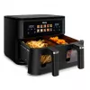 Kuumailmafriteerauskeitin Tristar FR-9075 Double 9 L, 2500 W, kosketusohjaus, LCD, musta, 60 °C min