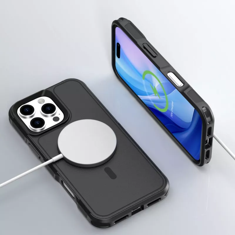 Kotelo 4smarts 541180 iPhone 16 Pro 16 cm musta