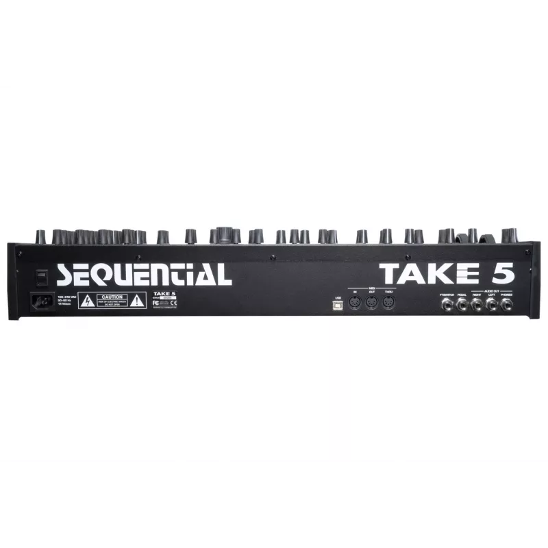 Analogi polyfoninen syntetisaattori Sequential Take 5 (SEQ 3500) – laitteistopoly-synth