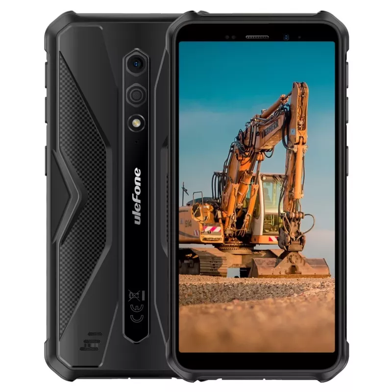 Kestävä älypuhelin UleFone Armor X12 — 3 GB RAM, 32 GB tallennustila, kokonaan musta