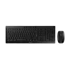 CHERRY Stream Desktop näppäimistö ja hiiri sisältyy toimisto RF langaton AZERTY ranska musta