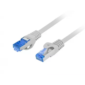LANBERG verkkokaapeli RJ-45–RJ-45 S/FTP PCF6A-10CC-0050-S, 0,5 m, CCA-johdin, 500 MHz, LSZH, harmaa