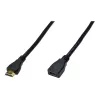 HDMI-jatkokaapeli Digitus AK-330201-020-S 2 m