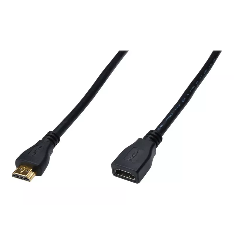 HDMI-jatkokaapeli Digitus AK-330201-020-S 2 m