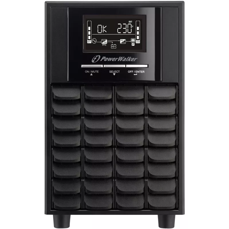 PowerWalker VI 1100 CW Line-Interactive-UPS 1100 VA (1,1 kVA), 770 W, 7 Ah, RS-232, USB, musta