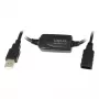 LogiLink UA0143 USB-kaapeli USB 2.0 USB-A-uros naaras 10,00 m musta