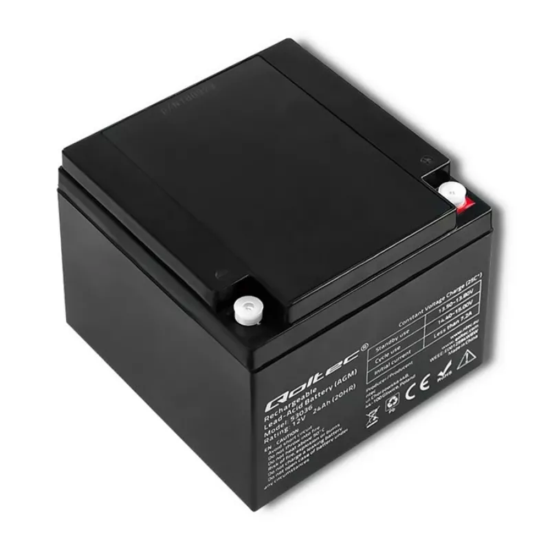Qoltec 53036 AGM-akku | 12V | 24Ah | max 360A