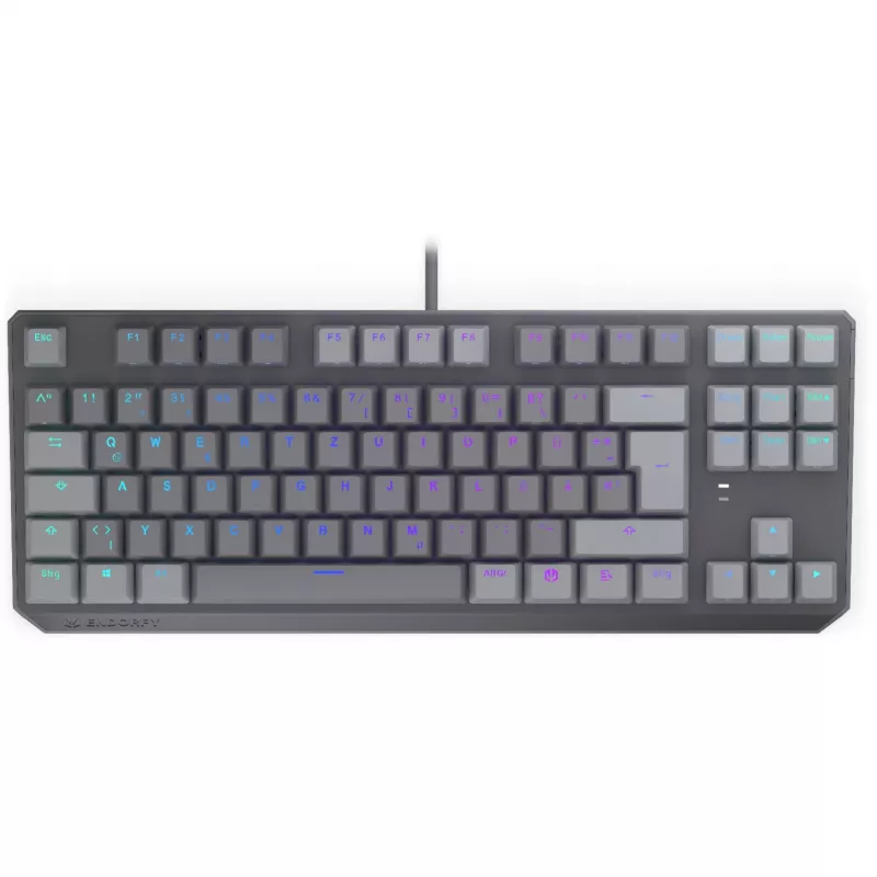 Mekaaninen näppäimistö ENDORFY Thock V2 TKL punaisilla kytkimillä, Tenkeyless, DE-asettelu