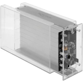 HDD/SSD-kotelo DeLOCK 42624 läpinäkyvä 2,5/3,5 tuumaa