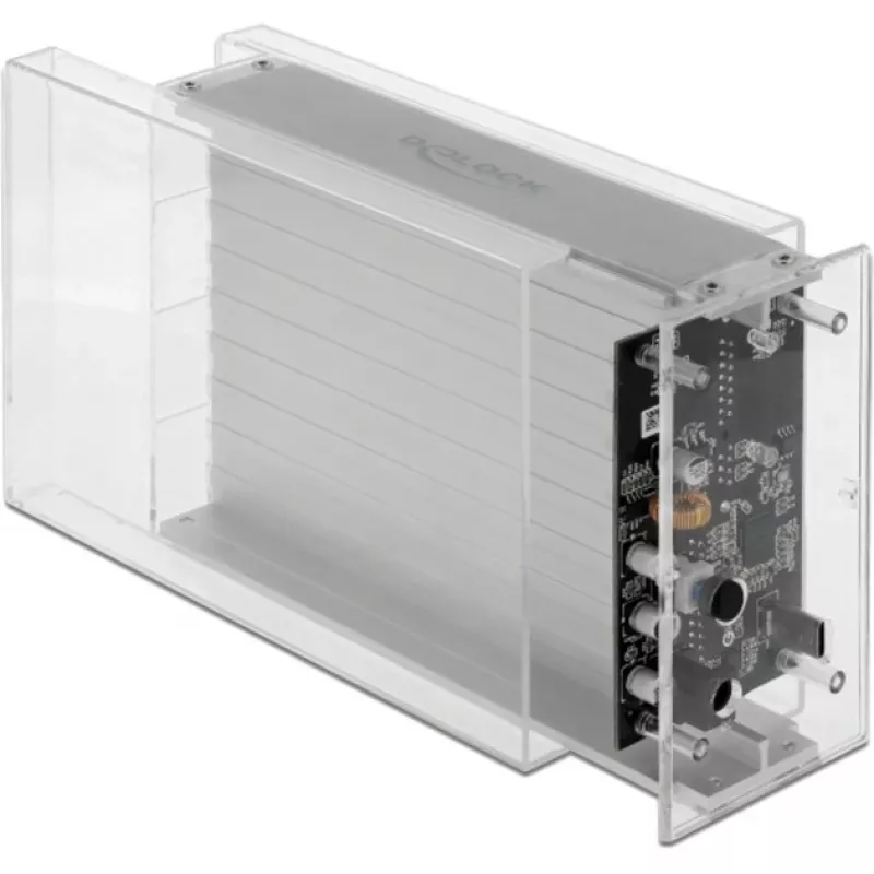 HDD/SSD-kotelo DeLOCK 42624 läpinäkyvä 2,5/3,5 tuumaa